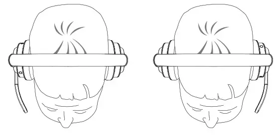 VBET VT X300 BT Headset - how to wear 2