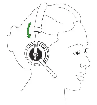 VBET VT X300 BT Headset - how to wear 3