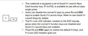 FIG 17 Enable Quick Fn Launch Keys