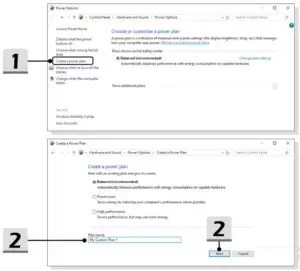 FIG 30 Create Your Own Power Plan