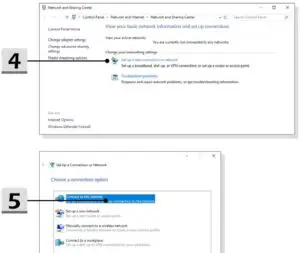 FIG 45 How to Connect the Internet