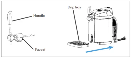 Klarstein 10030663 Skal beer dispenser cooler 5L - cooler