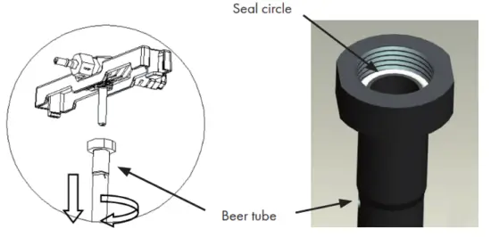 Klarstein 10030663 Skal beer dispenser cooler 5L - tightly