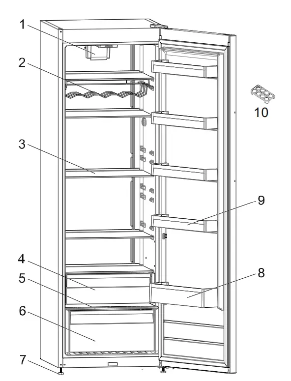Cylinda K3385NVE 380 Liters Volume Refrigerator - fig 25