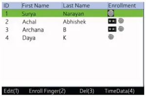 enrollment fingerprint