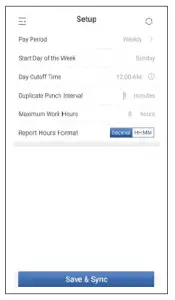 pay attendance setup