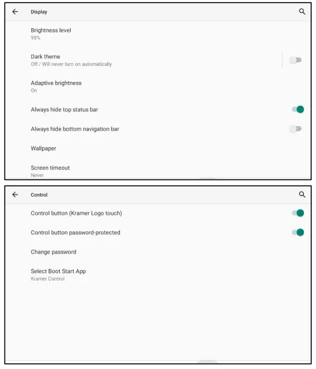 KRAMER KT-107 7 Inch Wall Table Mount PoE Touch Panel - fig