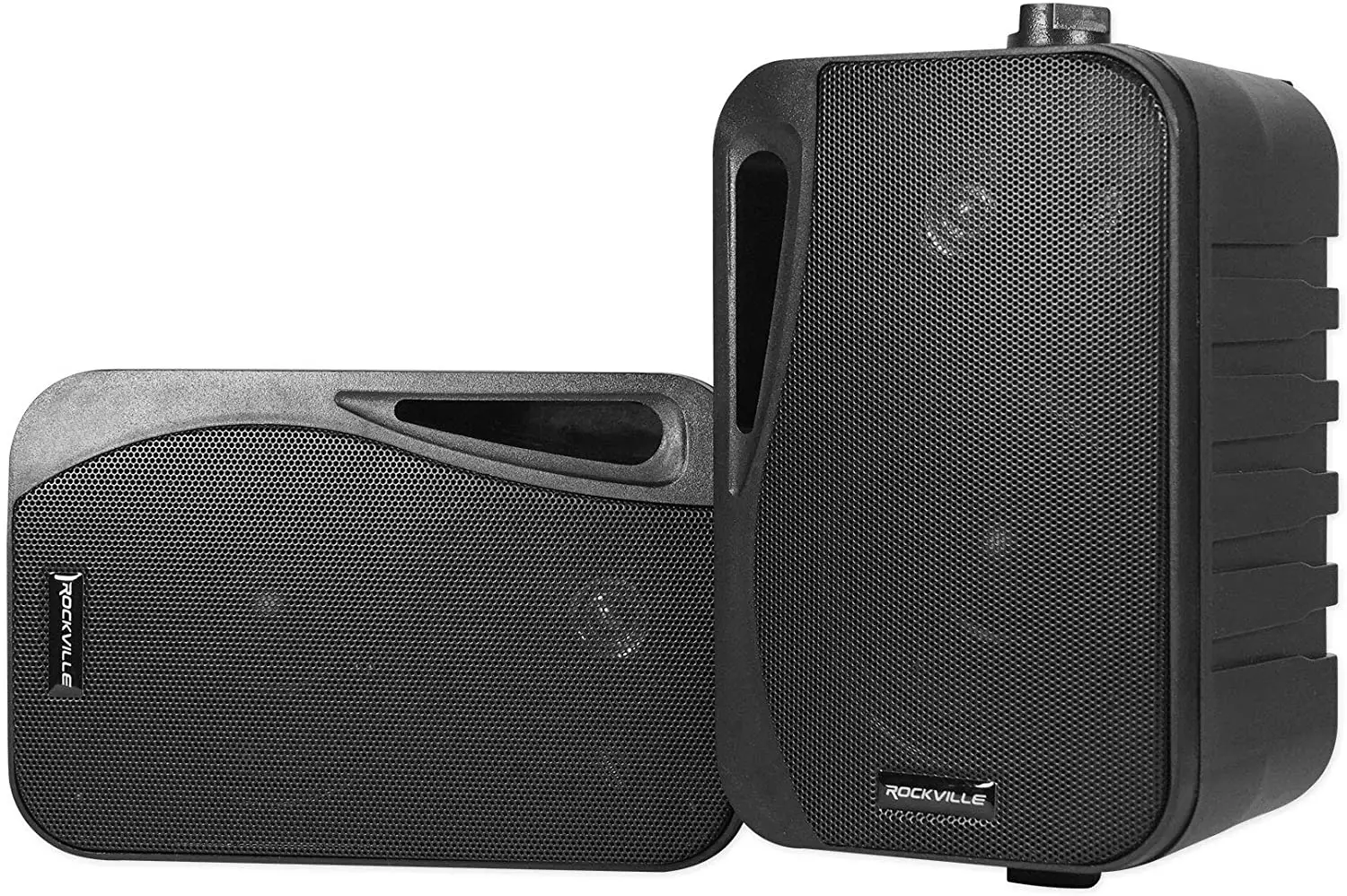 Pair-Rockville-HP4S-BK-4-Outdoor-Indoor-Swivel-Home-Theater-Speakers