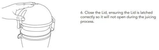 FIG 7 HOW TO USE YOUR HANDS FREE CITRUS JUICER