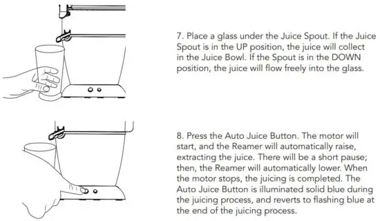 FIG 8 HOW TO USE YOUR HANDS FREE CITRUS JUICER