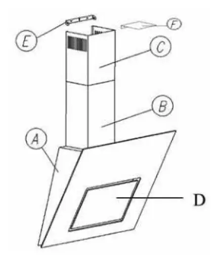 concept OPK 5760N Vapor chimney absorber fig 1