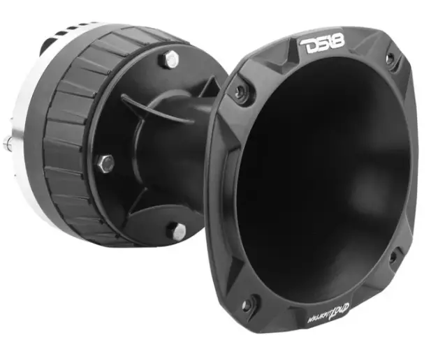 DS18-PRO-DKH1XS-2-Inch-Throat-Aluminum-Short-Horn-and-Driver-with-Compression-Ring-and -Inch-Titanium-Voice-Coil-Kit-product