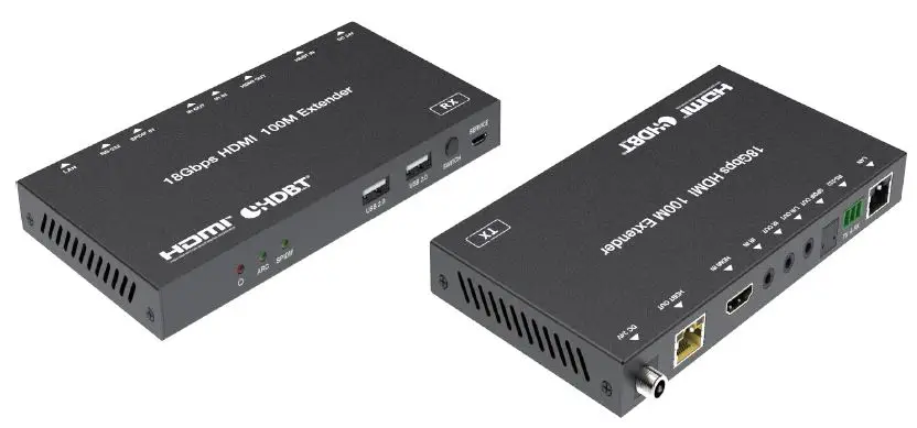 Paugge ENT-KVMEXT20BHBT 18Gbps HDMI over HDBaseT Extender