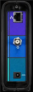 image of Back View of the modem