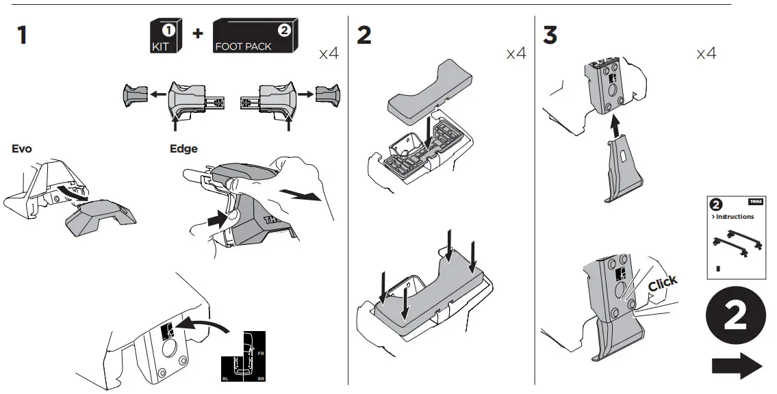THULE 145291 Custom Fit Kit for Mounting - Figure 3