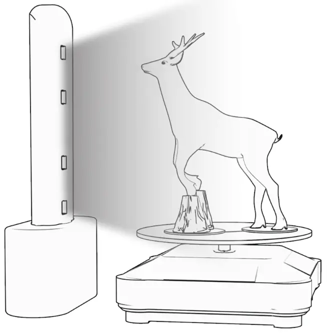 eSUN eCure Lite 3D UV Resin Curing Light Box - External curing