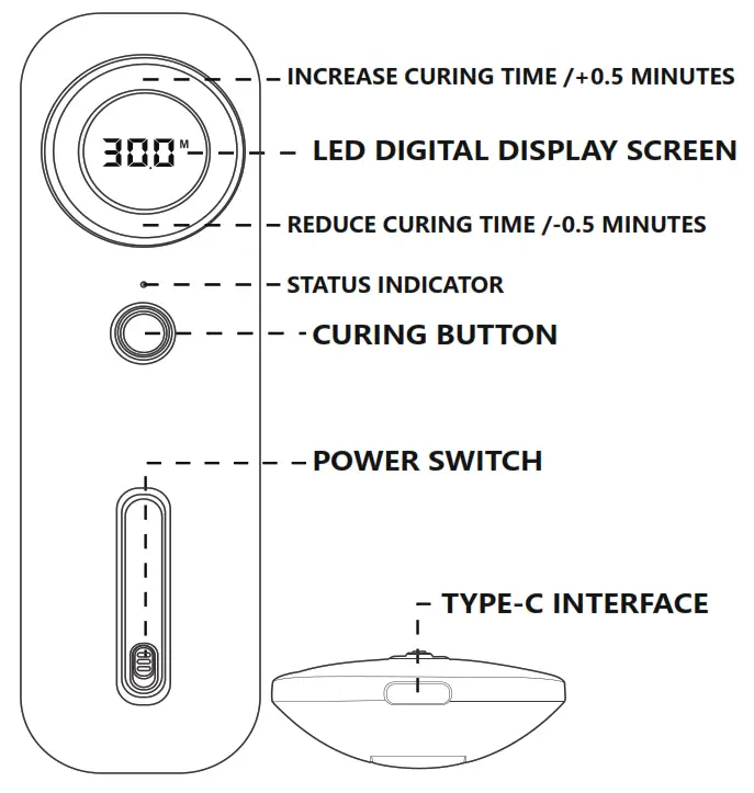 eSUN eCure Lite 3D UV Resin Curing Light Box - curing device