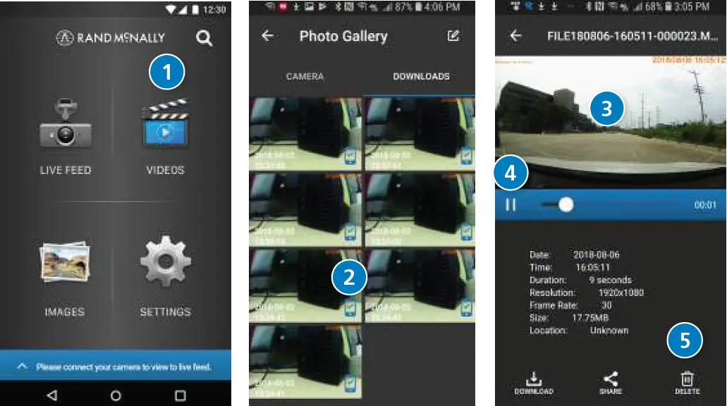 RAND McNALLY RDY528020196 Dash Cam 500 31