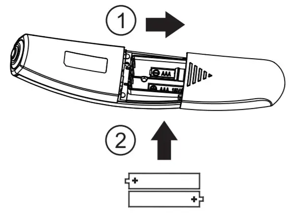 CVS Health KD-2270 Digital Temple Thermometer -BATTERY REPLACEMENT