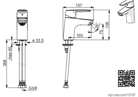 Oras-Swea-Dishwasher-Valve-Kitchen-Faucet-FIG-1
