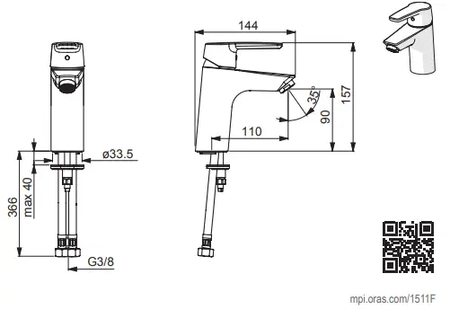 Oras-Swea-Dishwasher-Valve-Kitchen-Faucet-FIG-2