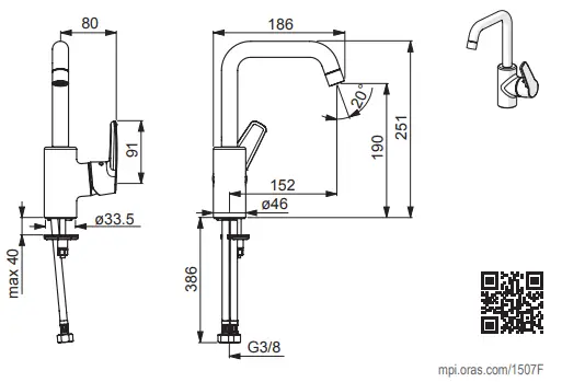 Oras-Swea-Dishwasher-Valve-Kitchen-Faucet-FIG-3