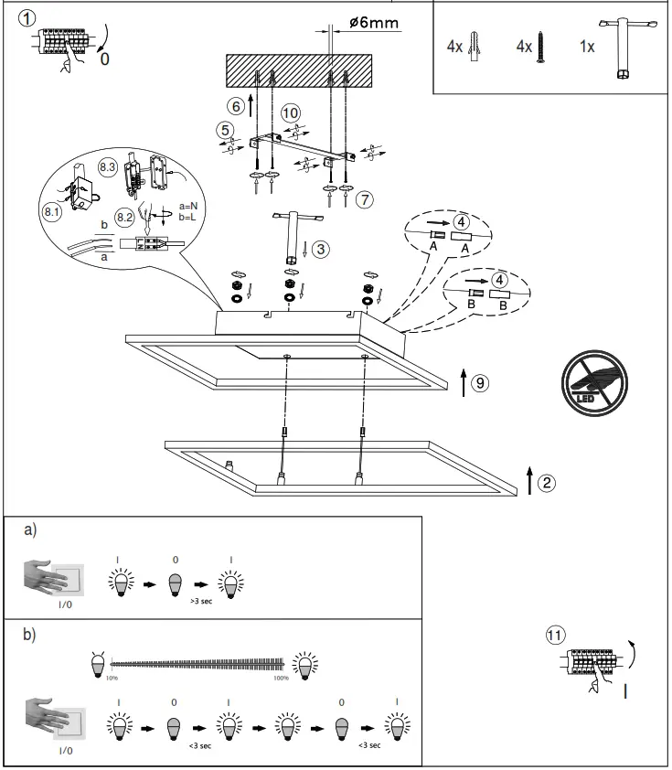 Paul Neuhaus 8192-55-02 LED Ceiling Light - 1