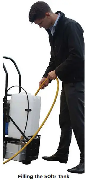 Filling the 50ltr Tank 