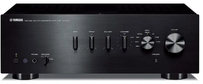 Yamaha A-S301BL Natural Sound Integrated Stereo Amplifier (Black)