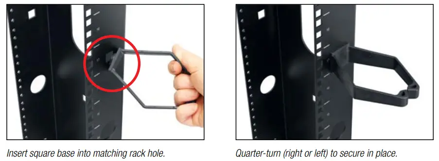 Lowell SMQ-10 Cable Manager for 2 or 4 Post Racks - fig 1