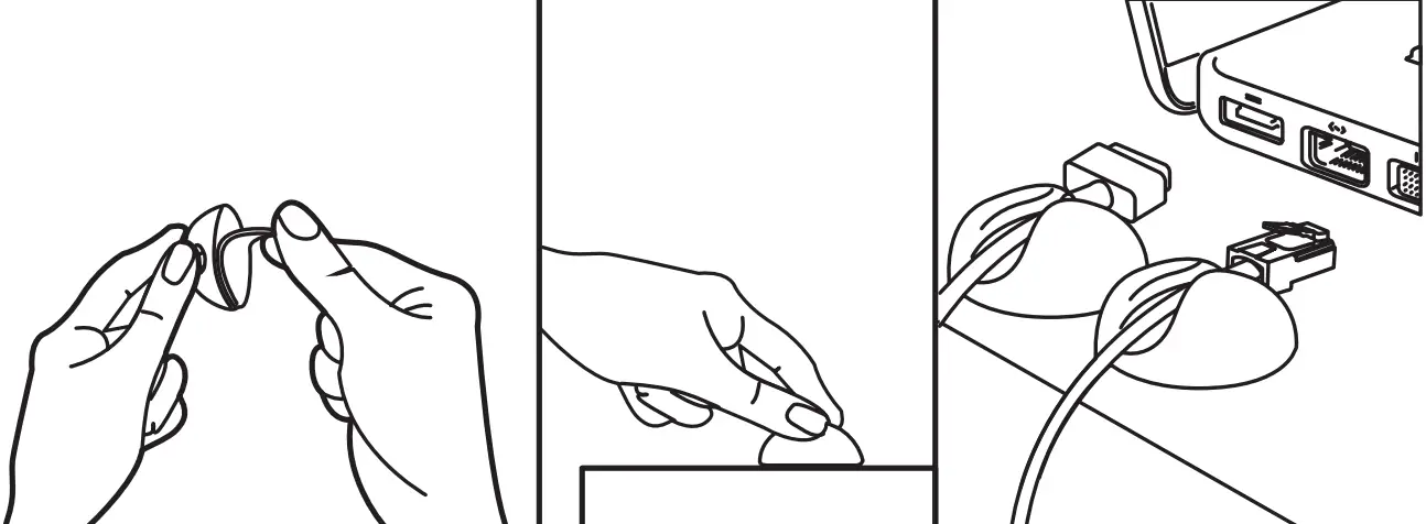 Cable management clips