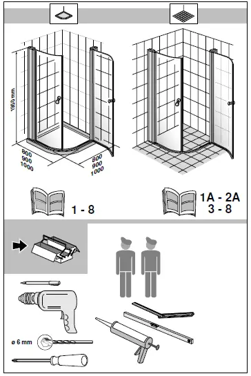 GUSTAVSBERG-Skandic-KR-80-Quarter-Circle-Shower-1