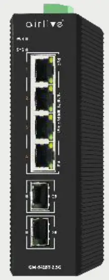 airlive IGM-642BT-2.5G L2+ Industrial Ring Managed Gigabit POE++ Switch 6-Port PoE+ Gigabit including 22.5G SFP - main