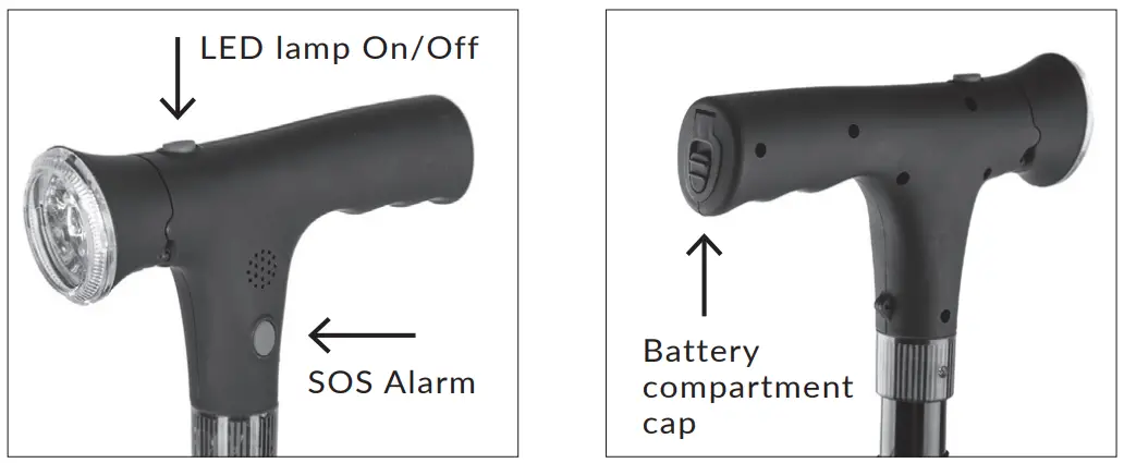 MEDIC THERAPEUTICS Ultralight Folding Walking Cane