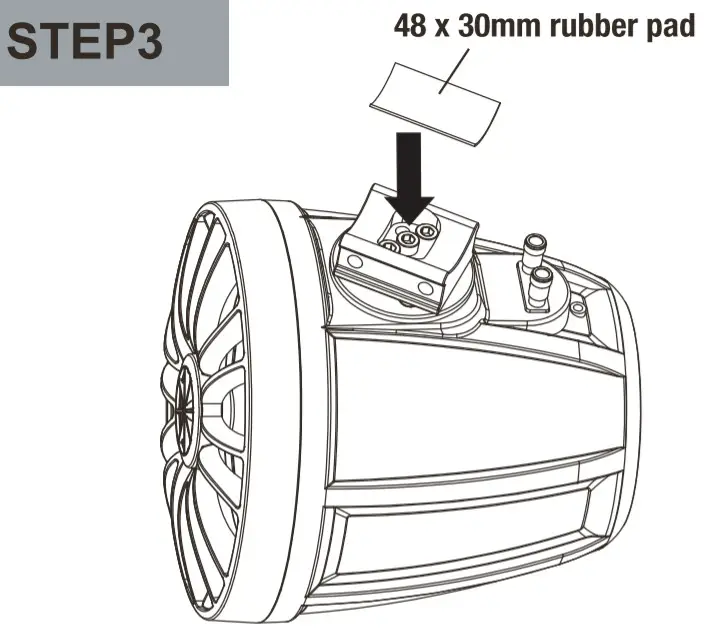 ROCKVILLE 6.5 Powered Bluetooth LED Tower Two Speaker for ATV - installation3