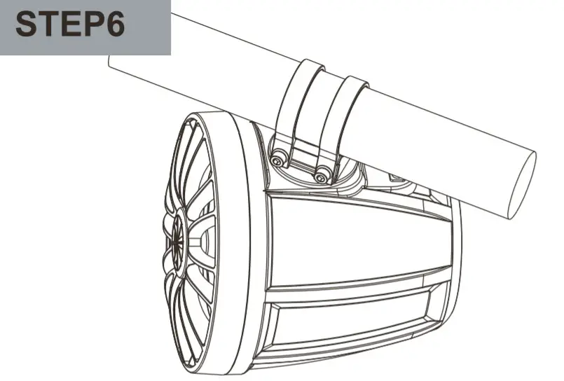 ROCKVILLE 6.5 Powered Bluetooth LED Tower Two Speaker for ATV - installation6