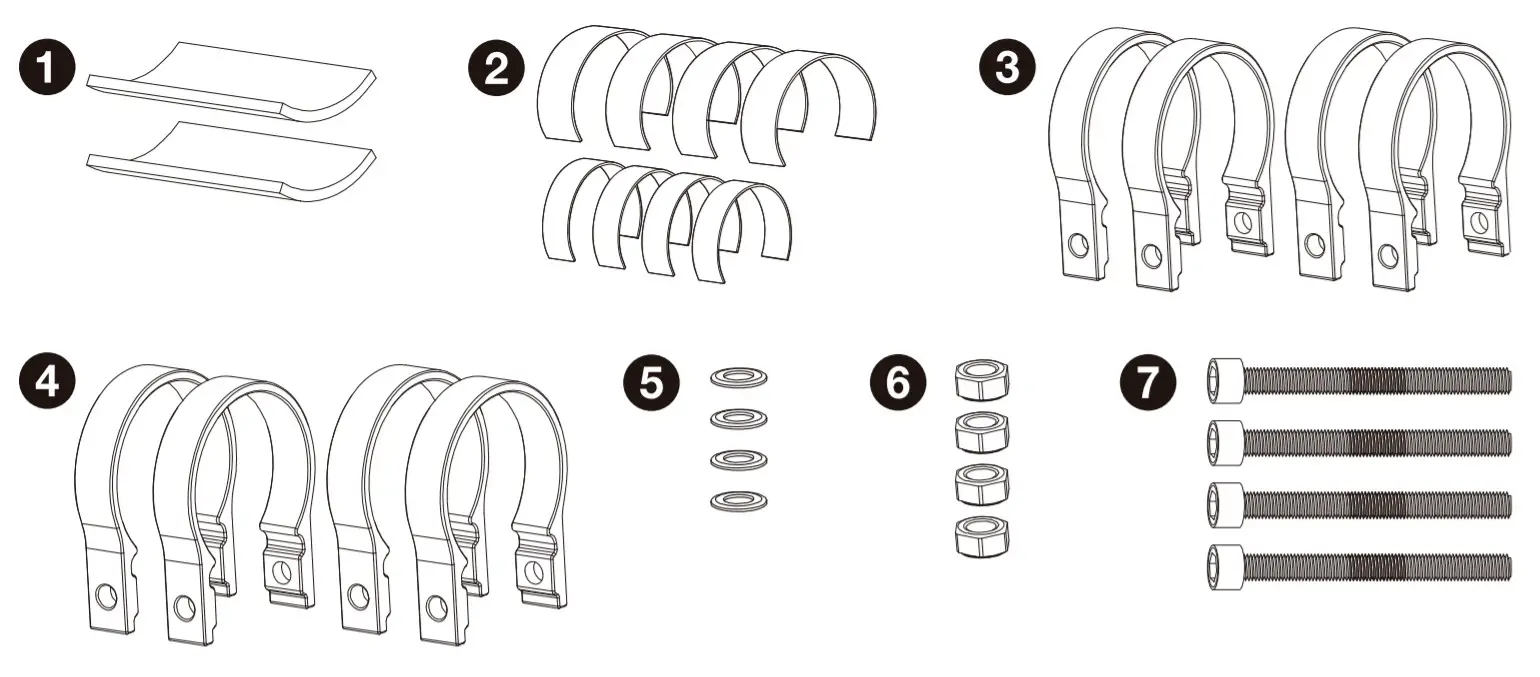 ROCKVILLE 6.5 Powered Bluetooth LED Tower Two Speaker for ATV - parts