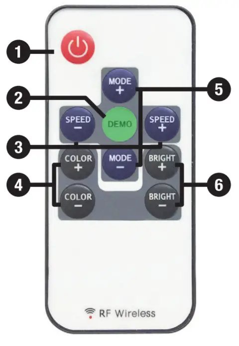 ROCKVILLE 6.5 Powered Bluetooth LED Tower Two Speaker for ATV - remort