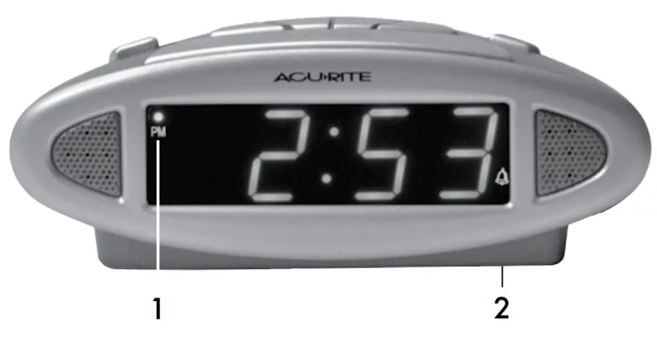 AcuRite 13027 Intelli-Time Alarm Clock - Features 1