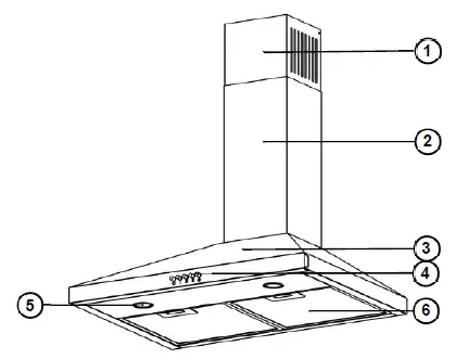 VIVAX-CHO-60CHA100T-X-Range-Cooker-Hood-FIG 5