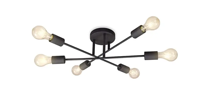 B K Licht Bkl1458 Vintage Ceiling Light Instruction Manual