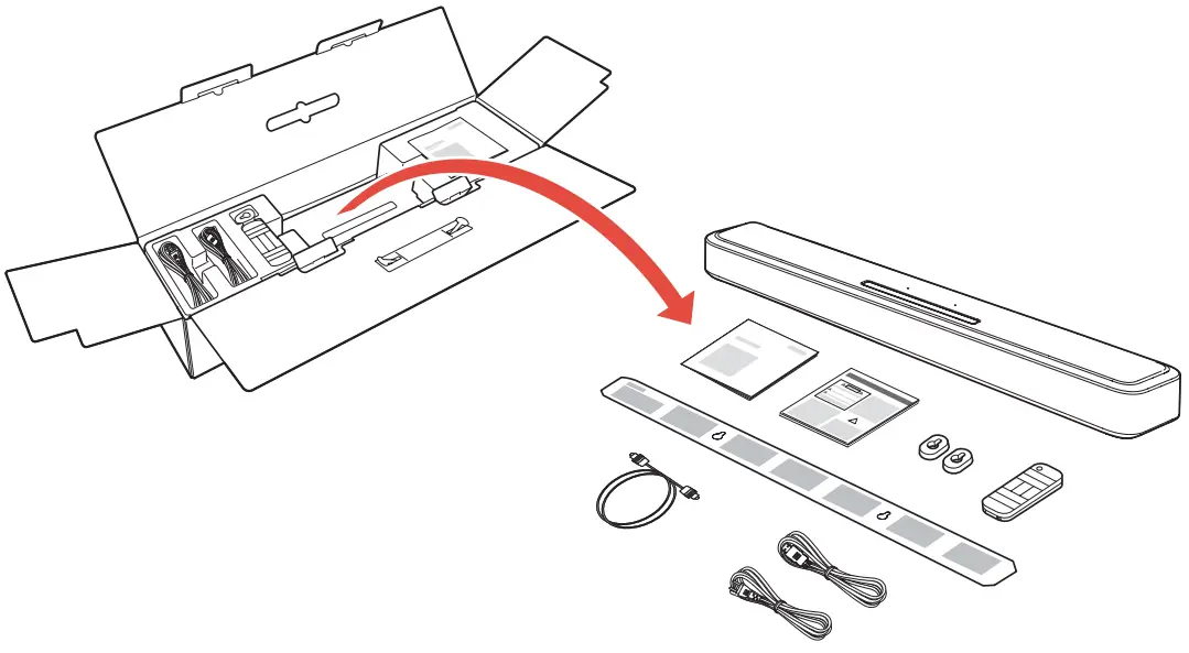 DENON 550 Home Sound Bar -UNPACK