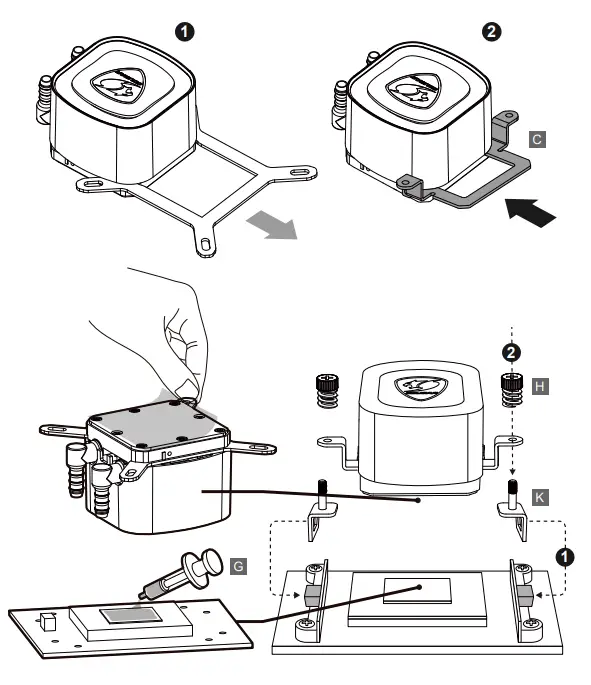 COUGAR ARGB 360 Aqua ARGB 360 Liquid Cooler - Figure 5