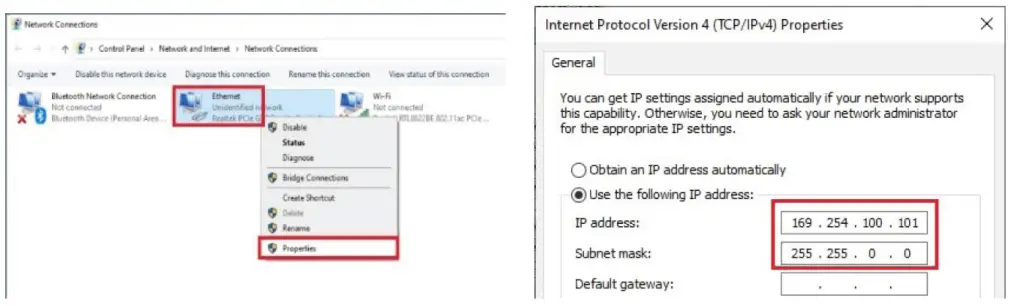 IP setting