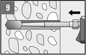 fischer FIS EM Plus - Injection of the mortar