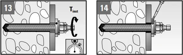 fischer FIS EM Plus - Installation of anchor rods 2
