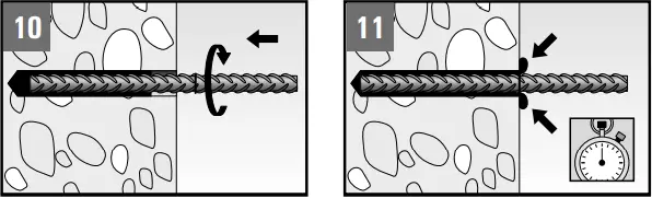 fischer FIS EM Plus - Installation reinforcing bars 1
