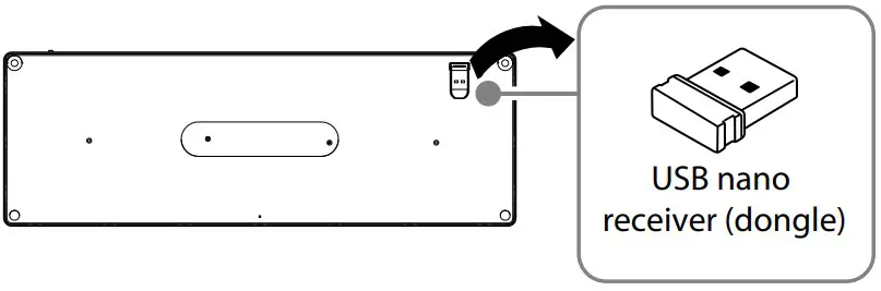INSIGNIA NS PK4KBB23 C Wireless Slim Full Size Scissor Keyboard - Figure 2