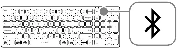 INSIGNIA NS PK4KBB23 C Wireless Slim Full Size Scissor Keyboard - Figure 6