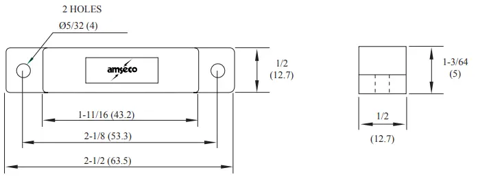 POTTER AMS 59 Concealed Type Surface Contact - fig